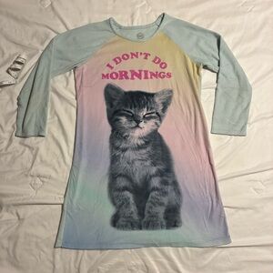 wonder nation Light Blue Cozy Lined Sleep Top